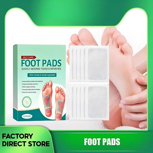 PureBody Natural Herbal Detox Foot Pads (10 Pack)