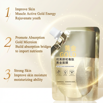 Retinol Snake Venom Gold Peeling Mask – Luxe Pore Purifying Treatment