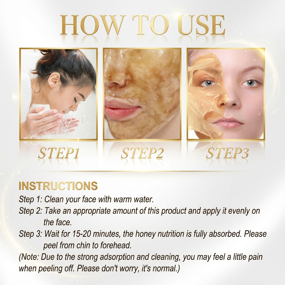 Retinol Snake Venom Gold Peeling Mask – Luxe Pore Purifying Treatment